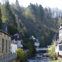 Der Fluss Rur in Monschau