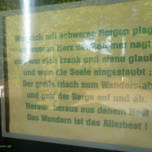 Wanders´ Spruch am Biggeblick